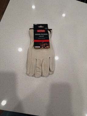 Cordova Grain Pigskin Leather Driver Work Gloves Large 88101